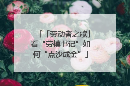 「劳动者之歌」看“劳模书记”如何“点沙成金”