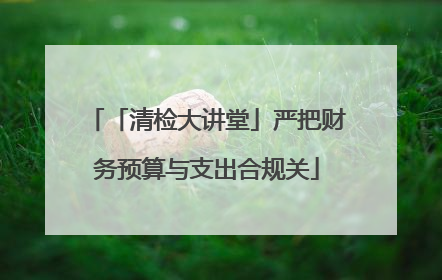 「清检大讲堂」严把财务预算与支出合规关