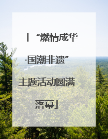 “燃情成华·国潮非遗”主题活动圆满落幕