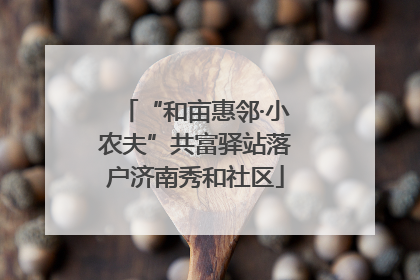 “和亩惠邻·小农夫”共富驿站落户济南秀和社区