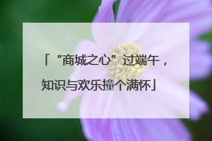 “商城之心”过端午，知识与欢乐撞个满怀