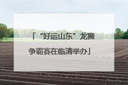 “好运山东”龙狮争霸赛在临清举办
