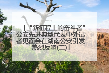 “新征程上的奋斗者”公安先进典型代表中外记者见面会在湖南公安引发热烈反响(二)