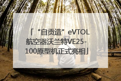 “自贡造”eVTOL航空器沃兰特VE25-100原型机正式亮相