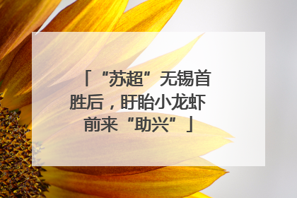 “苏超”无锡首胜后，盱眙小龙虾前来“助兴”
