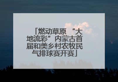 燃动草原 “大地流彩”内蒙古首届和美乡村农牧民气排球赛开赛