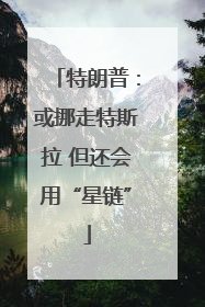 特朗普：或挪走特斯拉 但还会用“星链”