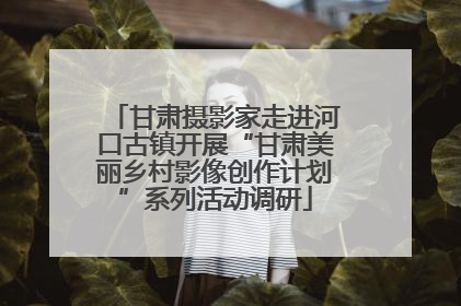 甘肃摄影家走进河口古镇开展“甘肃美丽乡村影像创作计划”系列活动调研