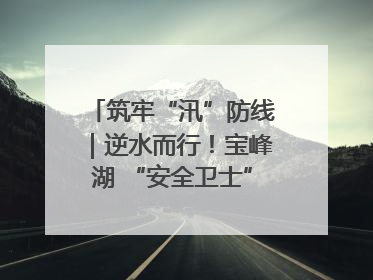 筑牢“汛”防线｜逆水而行！宝峰湖 “安全卫士” 出鞘 防汛应急再添硬核力量