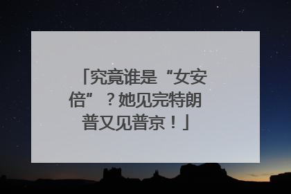 究竟谁是“女安倍”？她见完特朗普又见普京！