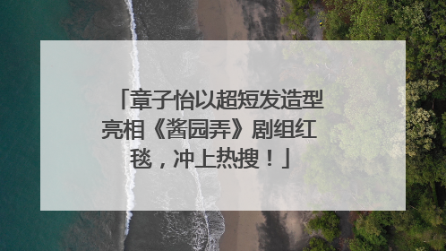 章子怡以超短发造型亮相《酱园弄》剧组红毯，冲上热搜！