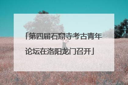 第四届石窟寺考古青年论坛在洛阳龙门召开