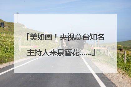 美如画！央视总台知名主持人来泉簪花……