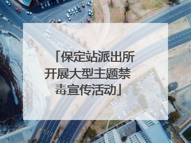 保定站派出所开展大型主题禁毒宣传活动