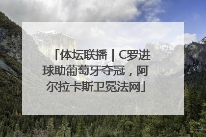 体坛联播｜C罗进球助葡萄牙夺冠，阿尔拉卡斯卫冕法网
