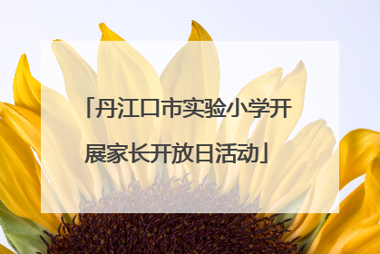 丹江口市实验小学开展家长开放日活动
