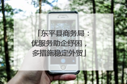 东平县商务局：优服务助企纾困，多措施稳定外贸
