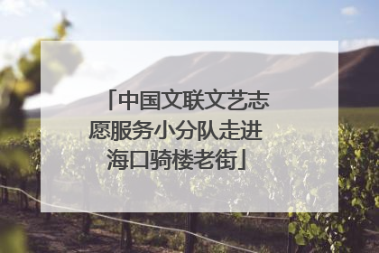 中国文联文艺志愿服务小分队走进海口骑楼老街