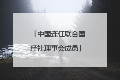 中国连任联合国经社理事会成员