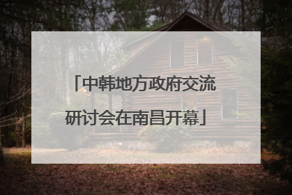 中韩地方政府交流研讨会在南昌开幕