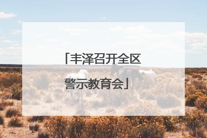 丰泽召开全区警示教育会