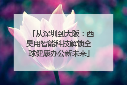 从深圳到大阪：西昊用智能科技解锁全球健康办公新未来
