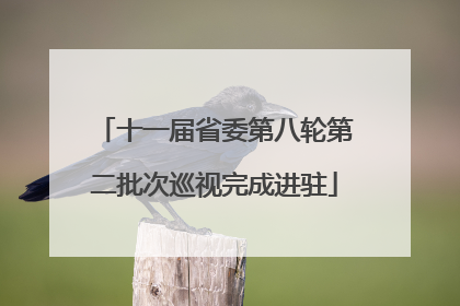 十一届省委第八轮第二批次巡视完成进驻