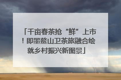 千亩春茶抢“鲜”上市！即墨鳌山卫茶旅融合绘就乡村振兴新图景