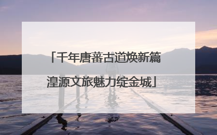 千年唐蕃古道焕新篇 湟源文旅魅力绽金城