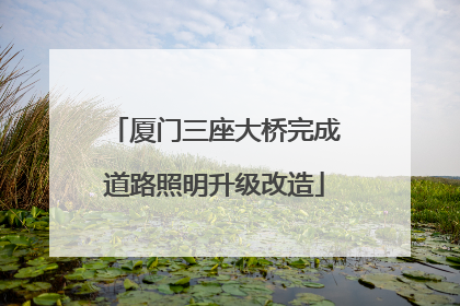 厦门三座大桥完成道路照明升级改造