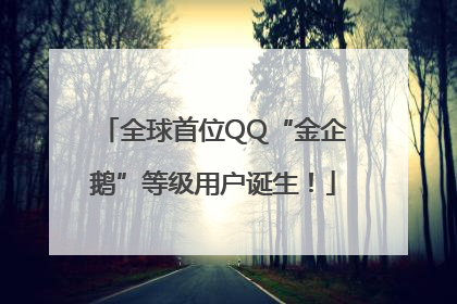 全球首位QQ“金企鹅”等级用户诞生！