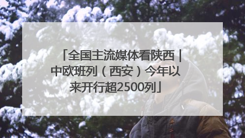 全国主流媒体看陕西｜中欧班列（西安）今年以来开行超2500列