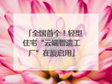 全国首个！轻型住宅“云端智造工厂”在厦启用