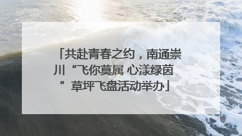 共赴青春之约，南通崇川“飞你莫属 心漾绿茵”草坪飞盘活动举办