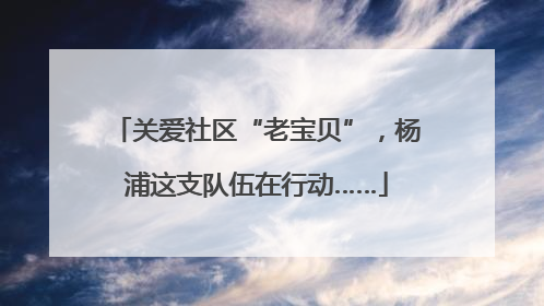 关爱社区“老宝贝”，杨浦这支队伍在行动……