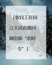 农民工在同江大岗直播间刷出新“农时令”