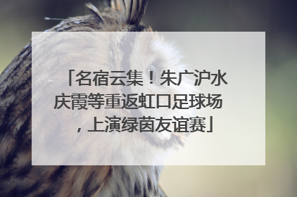 名宿云集！朱广沪水庆霞等重返虹口足球场，上演绿茵友谊赛
