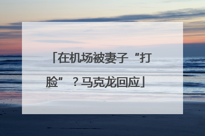 在机场被妻子“打脸”？马克龙回应