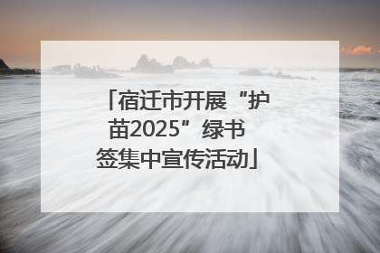 宿迁市开展“护苗2025”绿书签集中宣传活动