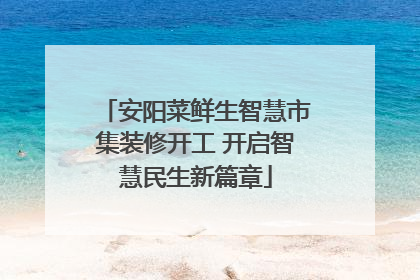 安阳菜鲜生智慧市集装修开工 开启智慧民生新篇章