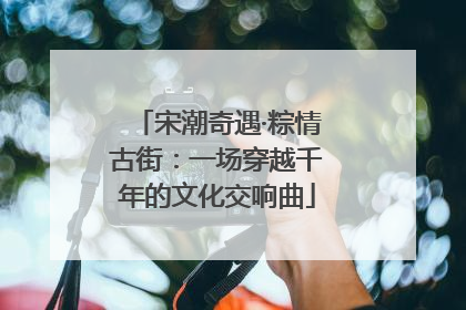 宋潮奇遇·粽情古街：一场穿越千年的文化交响曲
