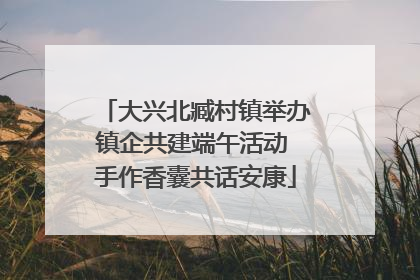 大兴北臧村镇举办镇企共建端午活动 手作香囊共话安康