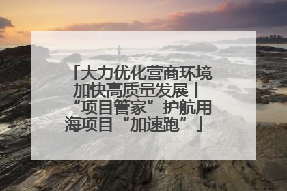 大力优化营商环境 加快高质量发展丨“项目管家”护航用海项目“加速跑”