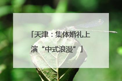 天津：集体婚礼上演“中式浪漫”