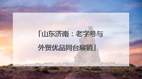 山东济南：老字号与外贸优品同台展销