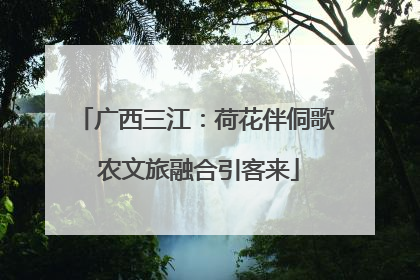 广西三江：荷花伴侗歌 农文旅融合引客来
