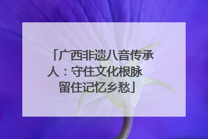 广西非遗八音传承人：守住文化根脉 留住记忆乡愁