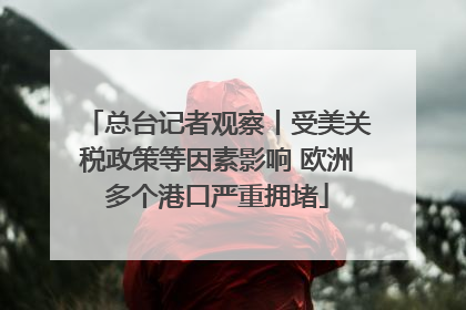 总台记者观察丨受美关税政策等因素影响 欧洲多个港口严重拥堵