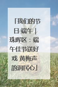 我们的节日·端午｜珠晖区：端午佳节送好戏 黄梅声韵润民心