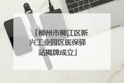 柳州市柳江区新兴工业园区医保驿站揭牌成立